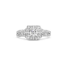 Tolkowsky Diamond Engagement Ring Princess 1.56 tcw 14k White Gold $7,049 Retail