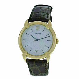 Ladies Chaumet 18K Yellow Gold MOP Quartz Date 32mm Watch