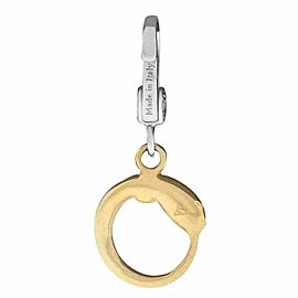 New Damiani Model: 20031628 18K White & Rose Gold Diamond $1,488 Snake Pendant