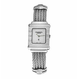 Ladies' Charriol St. Tropez STRS Sterling Silver MOP Diamond 20MM Quartz Watch