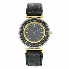 Unisex Girard-Perregaux Integrale Steel Gold 32MM Date Quartz See Through Watch