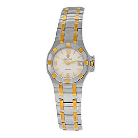 New Ladies' Concord Saratoga 15.36.1840 Steel Gold 25MM Quartz $2,990 Watch