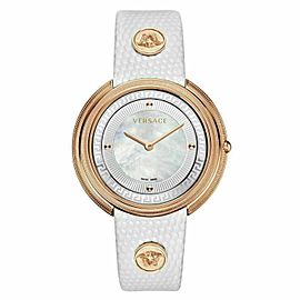 New Versace THEA VA703 0013 Gold Tone MOP Quartz 39MM Watch