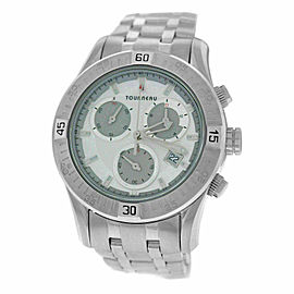 Mens Tourneau Corporate Collection 42MM Steel Quartz Chrono Watch