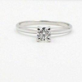 Hearts on Fire Diamond Engagement Ring Round 0.36 tcw Set in 14k White Gold