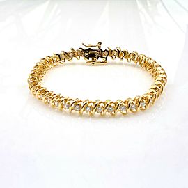 Diamond Tennis Bracelet 3.00 TCW 14K Yellow Gold