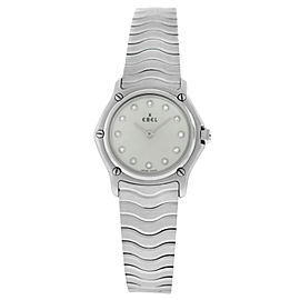 Ebel Sport Classic Ladies' MOP Diamond Steel 9157111 Quartz Watch 23MM