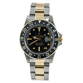 Rolex GMT-Master 1675 Nipple Dial Mens Automatic Vintage Watch Two Tone 40mm