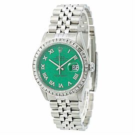 Rolex Datejust 16220 Unisex Watch 2.60CT Aftermarket Diamond Stella Dial 36mm