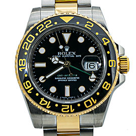 Rolex GMT Master II 116713LN Ceramic 18K Gold Stainless Steel with Papers 40MM