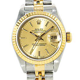 Rolex Datejust 69173 18k Yellow Gold Automatic Ladies Watch Box/Paper 26MM