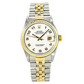 Rolex Datejust 16233 18K YG Two Tone Computer Jubilee Dial Men's Watch 36mm