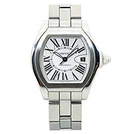 Cartier Roadster W6206017 Silver Dial Stainless Mens Automatic Watch 40MM