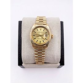 Rolex Ladies President 6917 Champagne Dial 18K Yellow Gold with Box