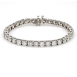 16.55 carat Women's Classic Diamond Tennis Bracelet in 14k White Gold