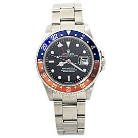 Rolex GMT Master II 16710 Pepsi Faded SEL Stainless Mens Automatic Watch 40mm