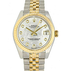 Rolex Datejust 178273 Factory DiamodMOP Twotone Midsize New Watch 31mm