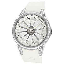 Perrelet Lady Turbine A2044 Diamond MOP Steel Automatic 41MM Watch