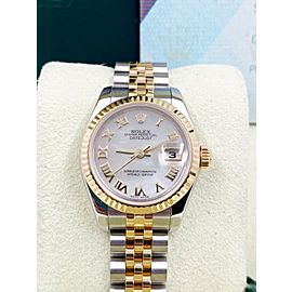 Rolex Ladies Datejust 179173 MOP Dial 18K Yellow Gold Stainless