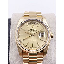 Rolex President Day Date18038 Champagne Dial 18K Yellow Gold