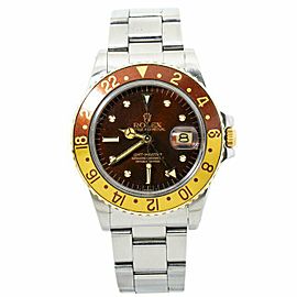 Rolex 1675 GMT-Master 1978 Sunburst Rootbeer Nipple Automatic Watch 40MM