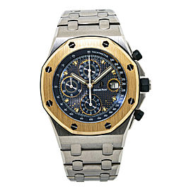 Audemars Piguet Royal Oak Offshore Vintage Rare 25721ST Blue Dial Mens Watch 42