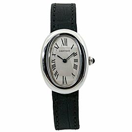 Cartier Baignoire 1955 18k White Gold Quartz Ladies Watch 23mm