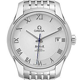 Omega Deville Chronometer 431.10.41.21.02.001 Silver Watch 41mm 2012 Card/Paper