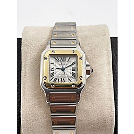 Cartier W20057C4 Ladies Santos 18K Yellow Gold Steel Box Paper