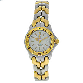 Tag Heuer Professional SEL S95.815 Ladies 18K Gold Steel Quartz 28MM Watch