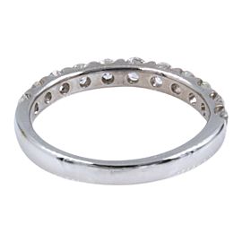 LEO Diamond Wedding Band Ring 14k White Gold $2800 Retail