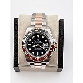 Rolex GMT Master II RootBeer 18K Rose Gold Steel