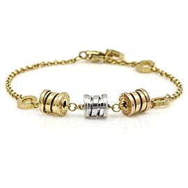 Bvlgari Women's B.Zero1 Bracelet in 18k Gold with Tricolor Charms Small