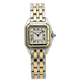 Cartier Panthere 1120 18k Double Row Two-Tone Ladies Watch 22MM