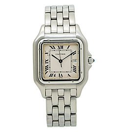 Cartier Panthere Jumbo Vintage 1300 Mens Quartz Watch Stainless Steel 29mm