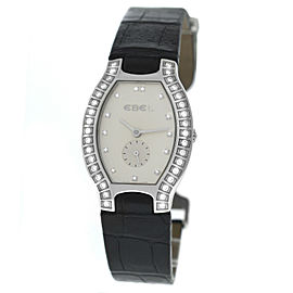 Ebel Beluga Tonneau Ladies Diamond Stainless Steel 28MM Quartz Watch