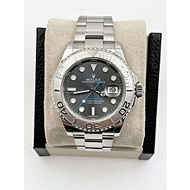 Rolex Yacht Master Rhodium Dial Platinum Stainless Steel