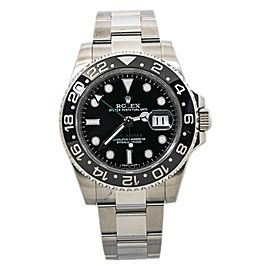 Rolex GMT Master I Ceramic Black Oyster Scrambled Automatic Watch 40MM