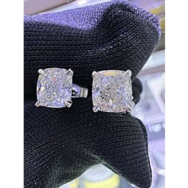 14k White Gold Cushion Diamond Studs 1.60 TCW J VS2 w/ GIA Certs