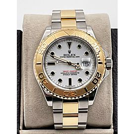 Rolex Yacht Master 40mm White Dial 18K Gold Stainless Steel