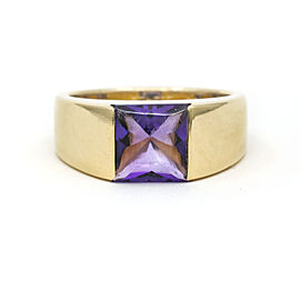 Women's Cartier Tank Large Amethyst Ring in 18k Yellow Gold