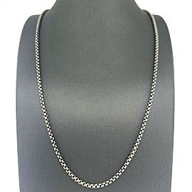 David Yurman Sterling Silver 925 Box Chain Necklace