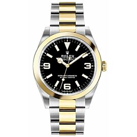 Rolex Explorer New Mens Automatic Watch Two Tone