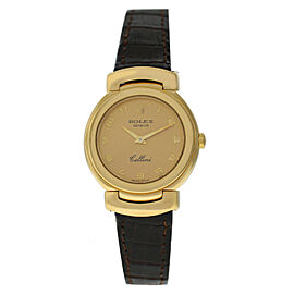 Rolex Cellini Ladies 18K Yellow Gold Quartz 26MM Watch