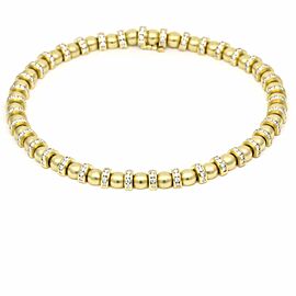 Women's Krypell Diamond 18k Yellow Gold Bead Choker Necklace ( 13.50 cttw )