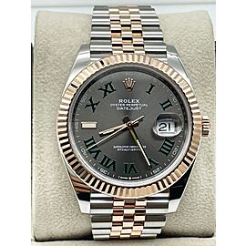 Rolex Datejust 41 Wimbledon 18K Rose Gold Stainless