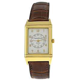 Jaeger-LeCoultre Reverso Solid 18K Yellow Gold Unisex Quartz Watch