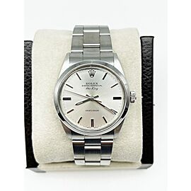 Rolex Air King Silver Dial Stainless Steel Watch