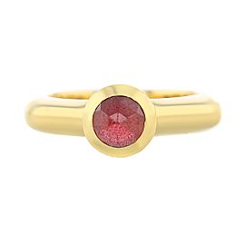 Tiffany & Co.18K Yellow Gold Garnet Solitaire Ring