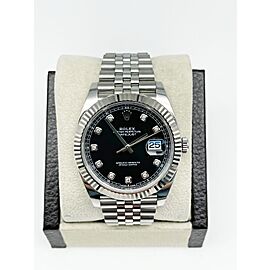 Rolex Datejust 41 Black Diamond Dial Stainless Steel2021